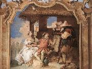 TIEPOLO, Giovanni Domenico Angelica and Medoro with the Shepherds